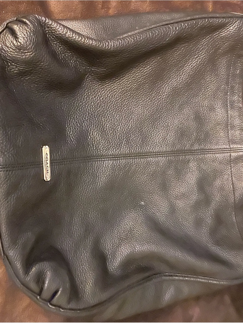 Wow!!Coach Black Pebbled Leather Shoulder Bag. Like new.